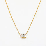 Dainty gold zirconia necklace - MOSA