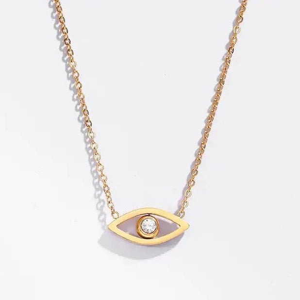 Gold evil eye necklace - MOSA