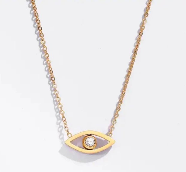Gold evil eye necklace - MOSA