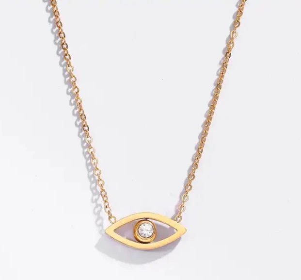 Gold evil eye necklace - MOSA